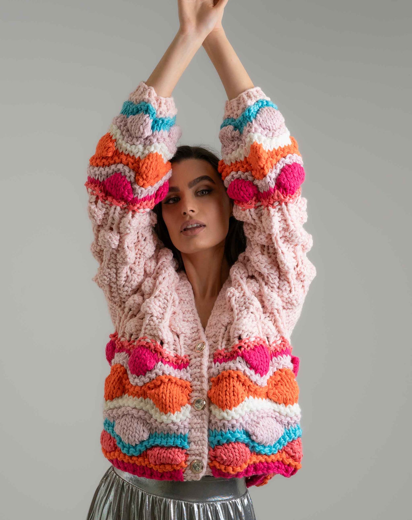 Bubble Knit Cardi - Knitwear