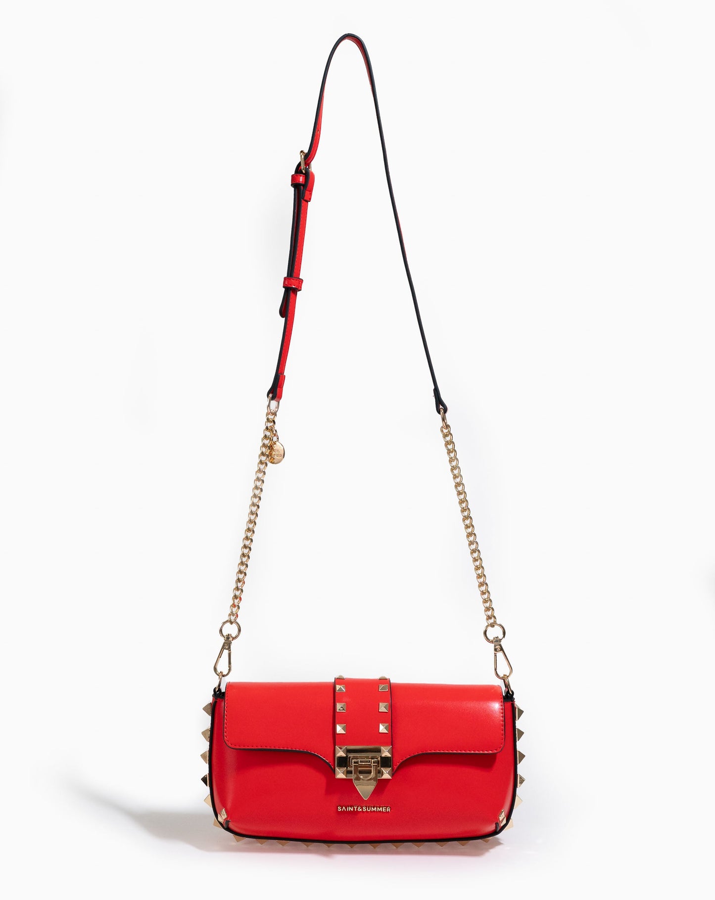 Cielo Studded Bag - Red - Bags