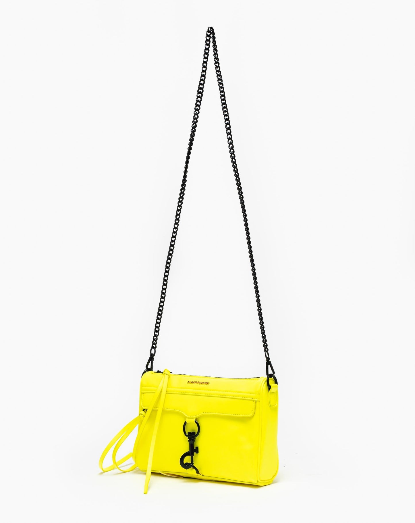 Crossbody Bag with Black Chain - Chartreuse Bags