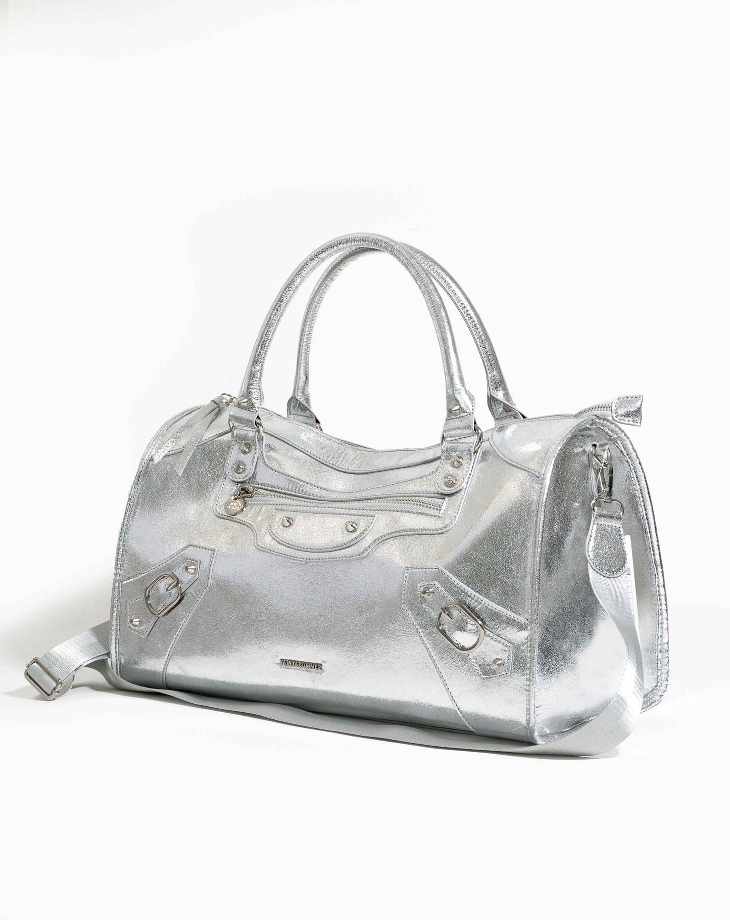 Elena Duffle Bag - Silver - Bags