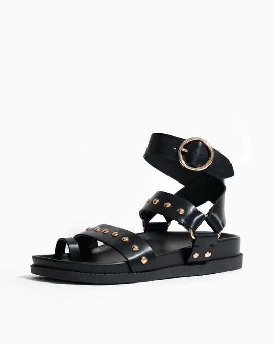 Flavia Ankle Wrap Sandal - Flats