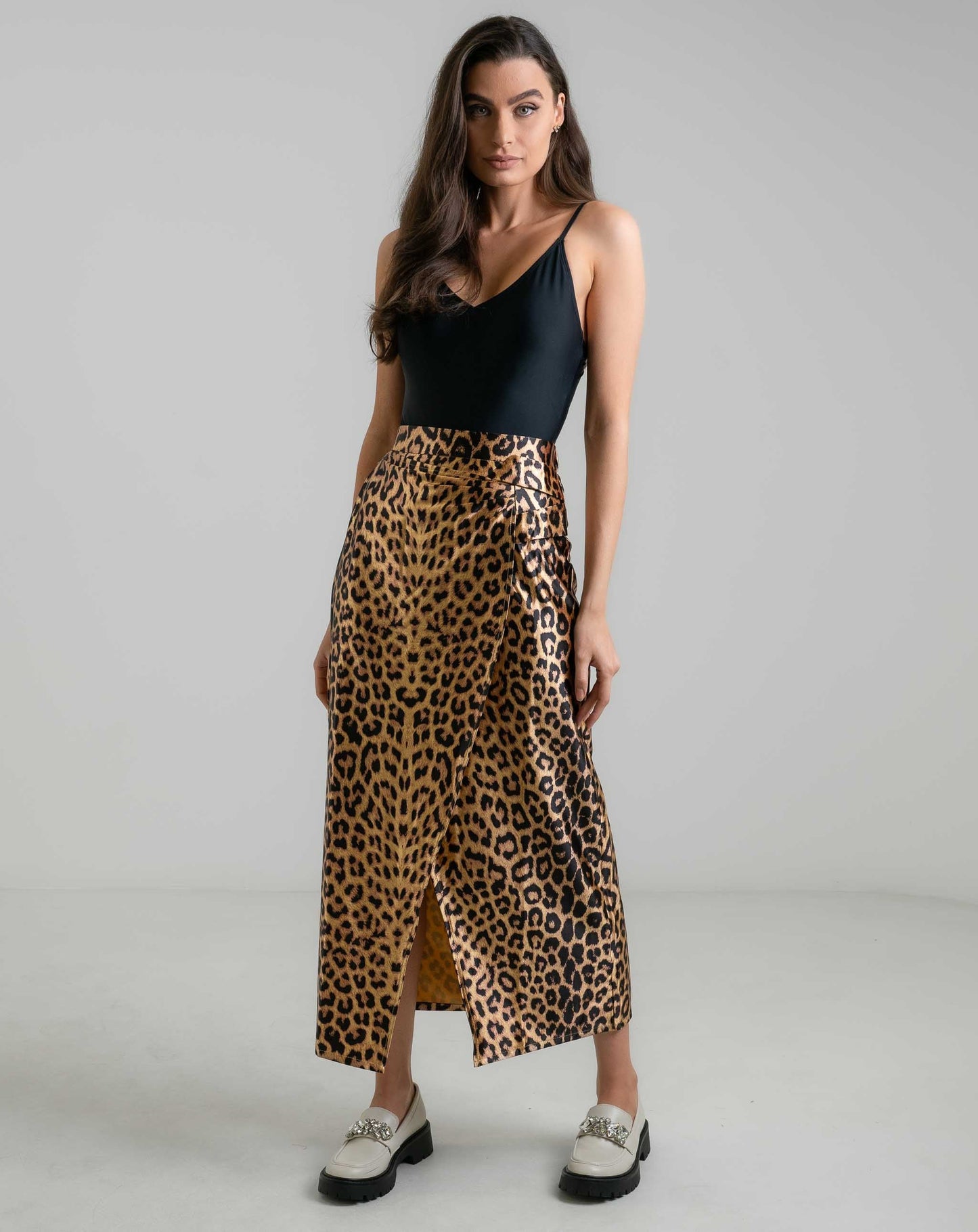 Leo Print Skirt - Skirts