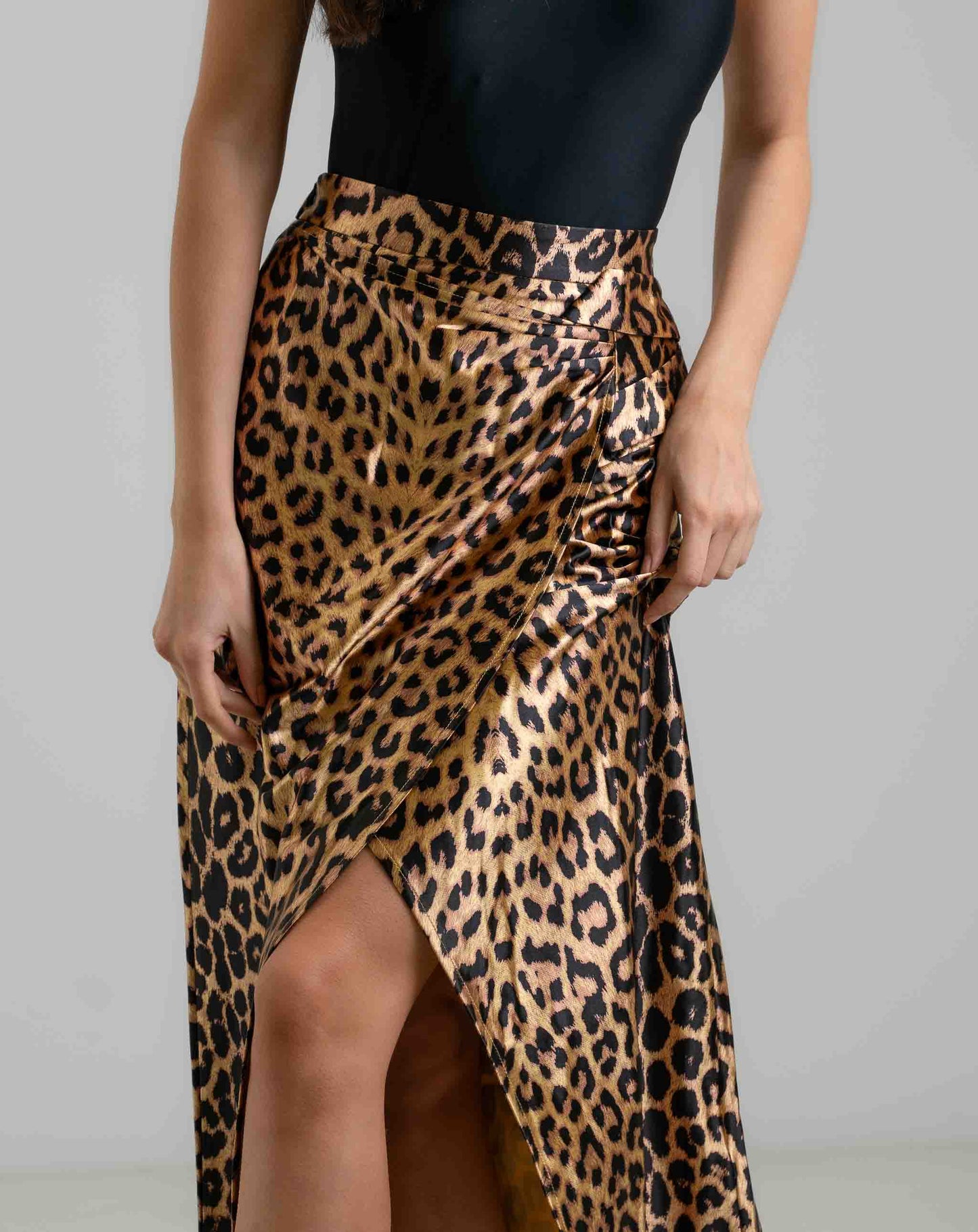 Leo Print Skirt - Skirts