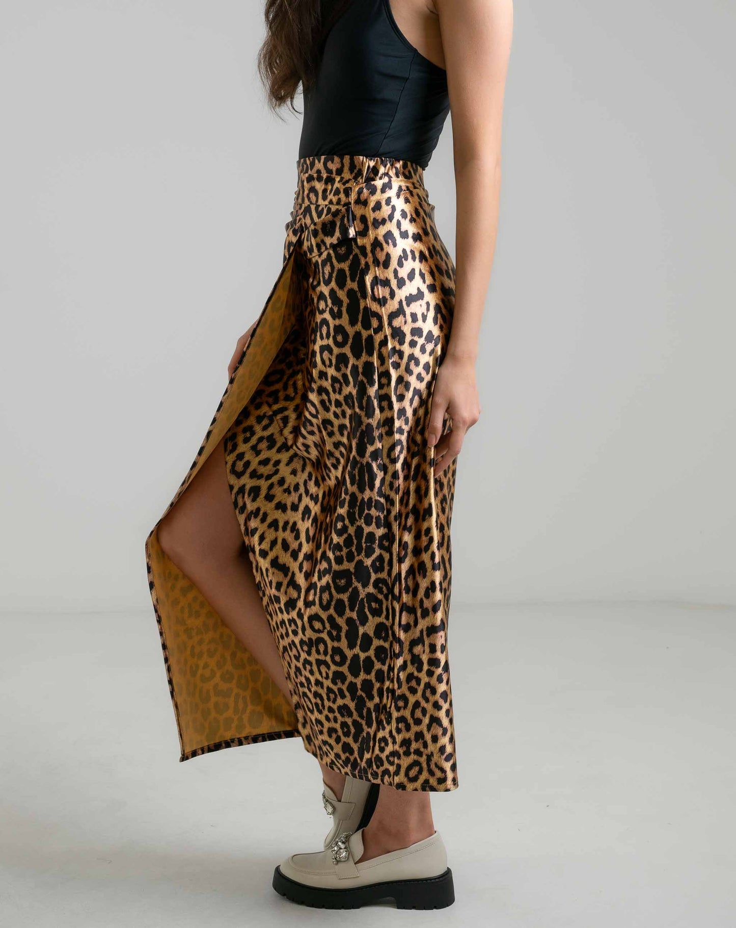 Leo Print Skirt - Skirts