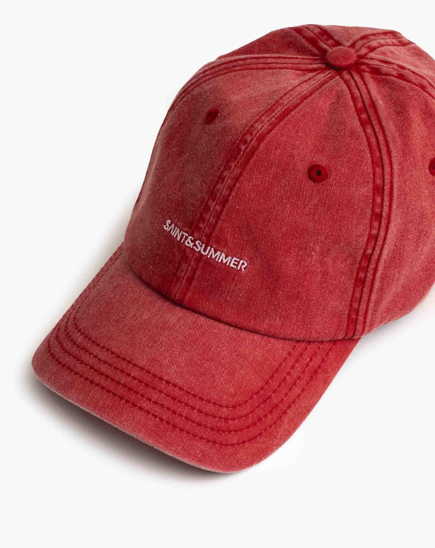 SAINT&SUMMER Logo Cap - Red Headwear