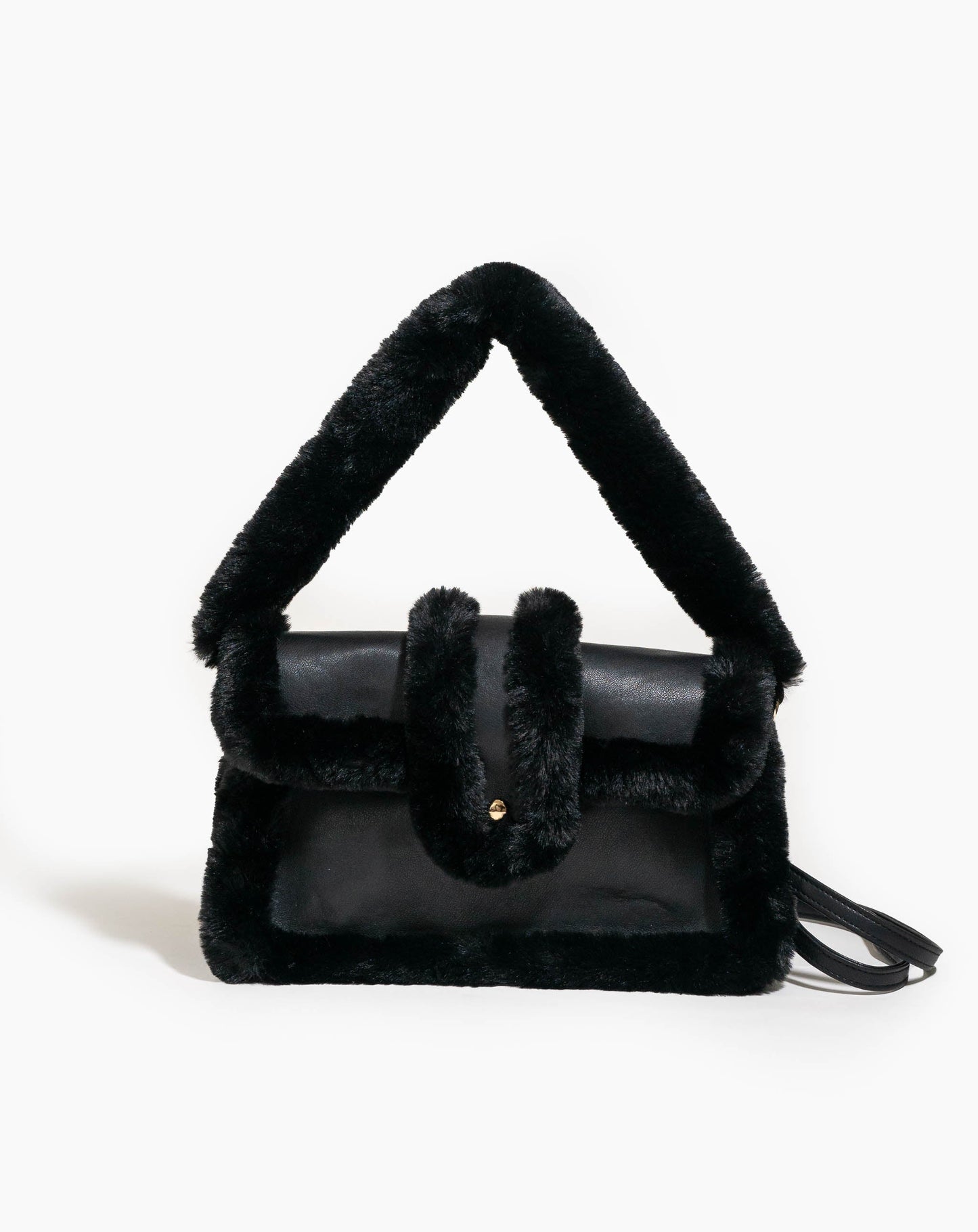 Margot Faux Fur Bag - Black / One Size - Bags