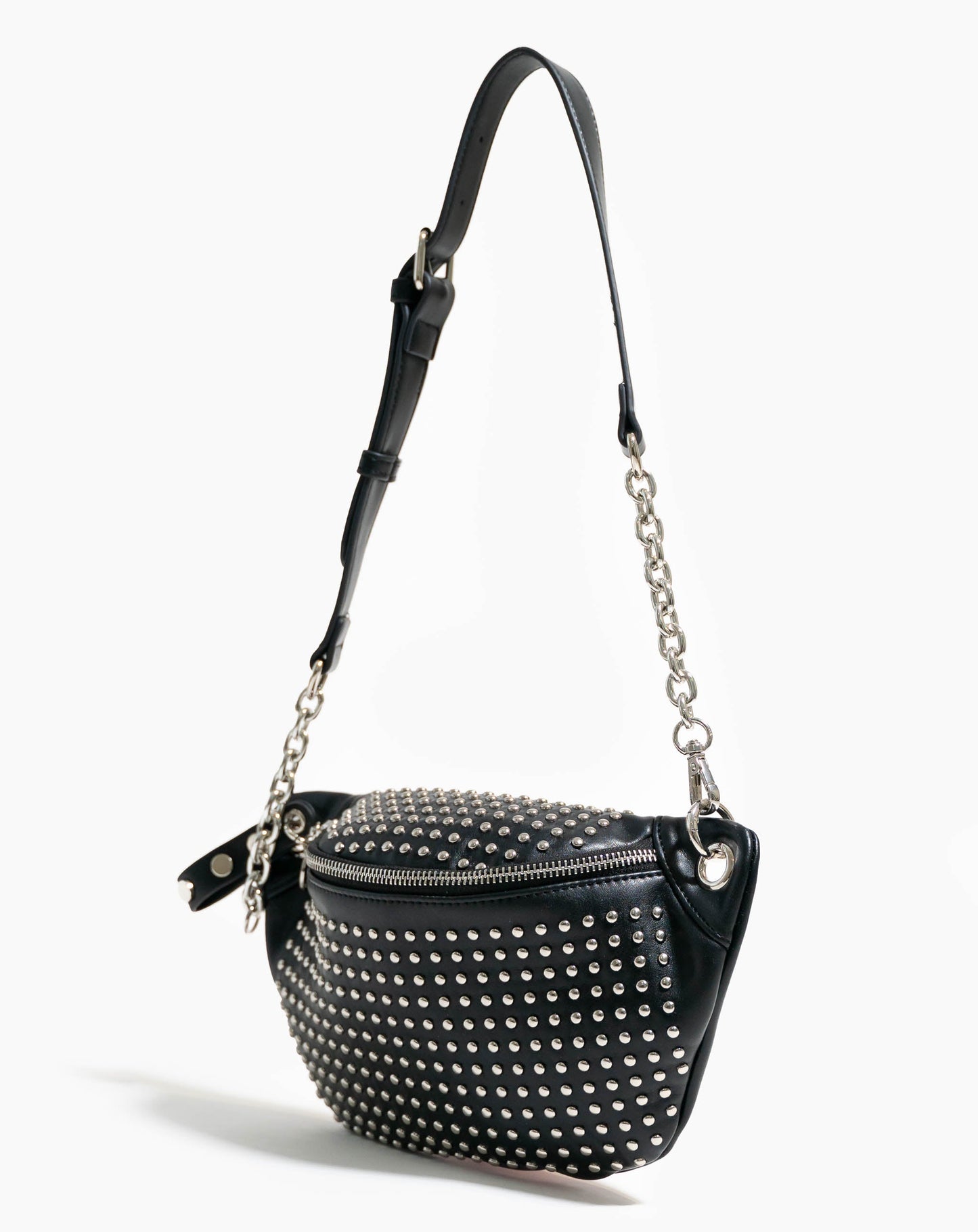 Natalia Studded Bum Bag - Black - Bags