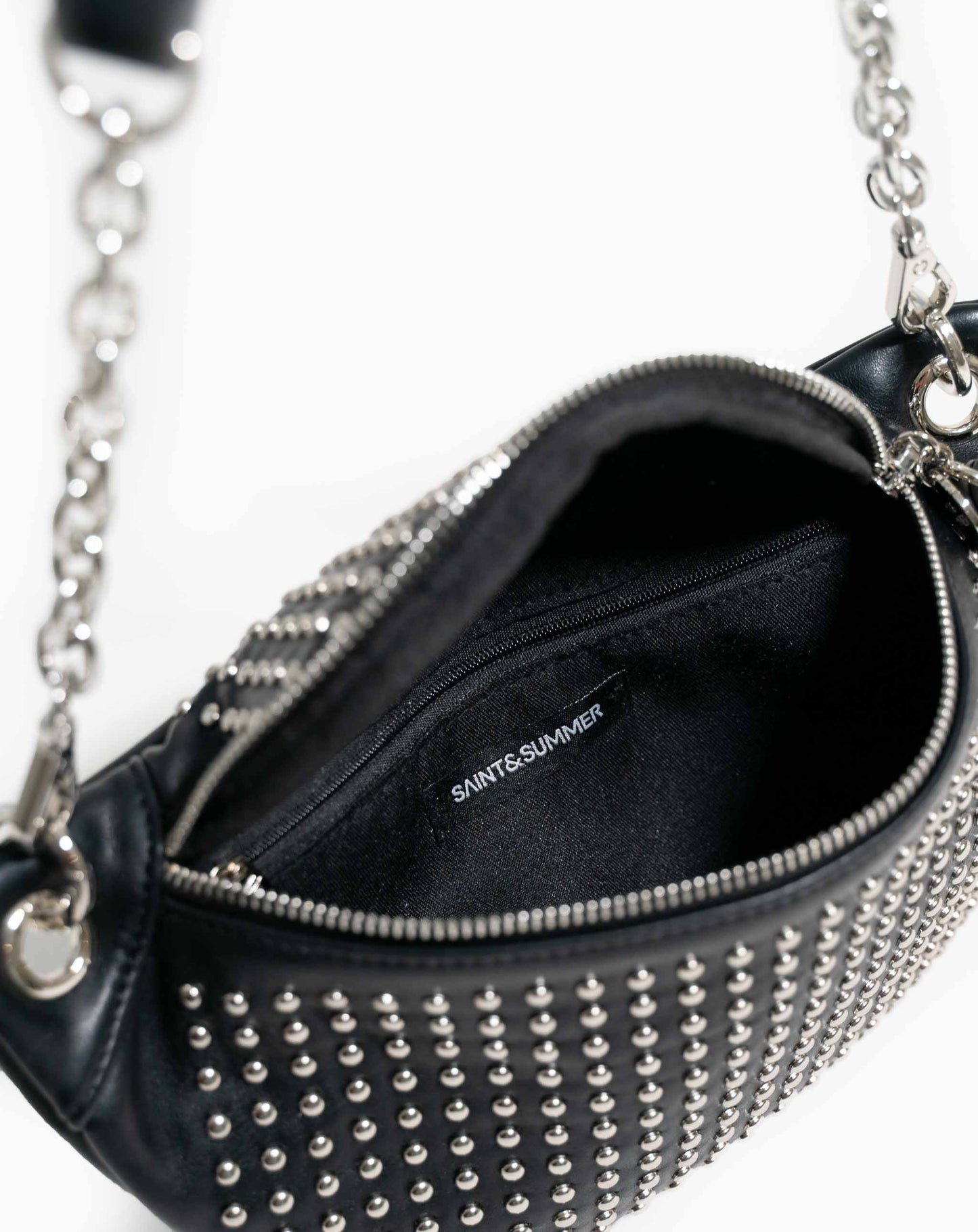 Natalia Studded Bum Bag - Black - Bags