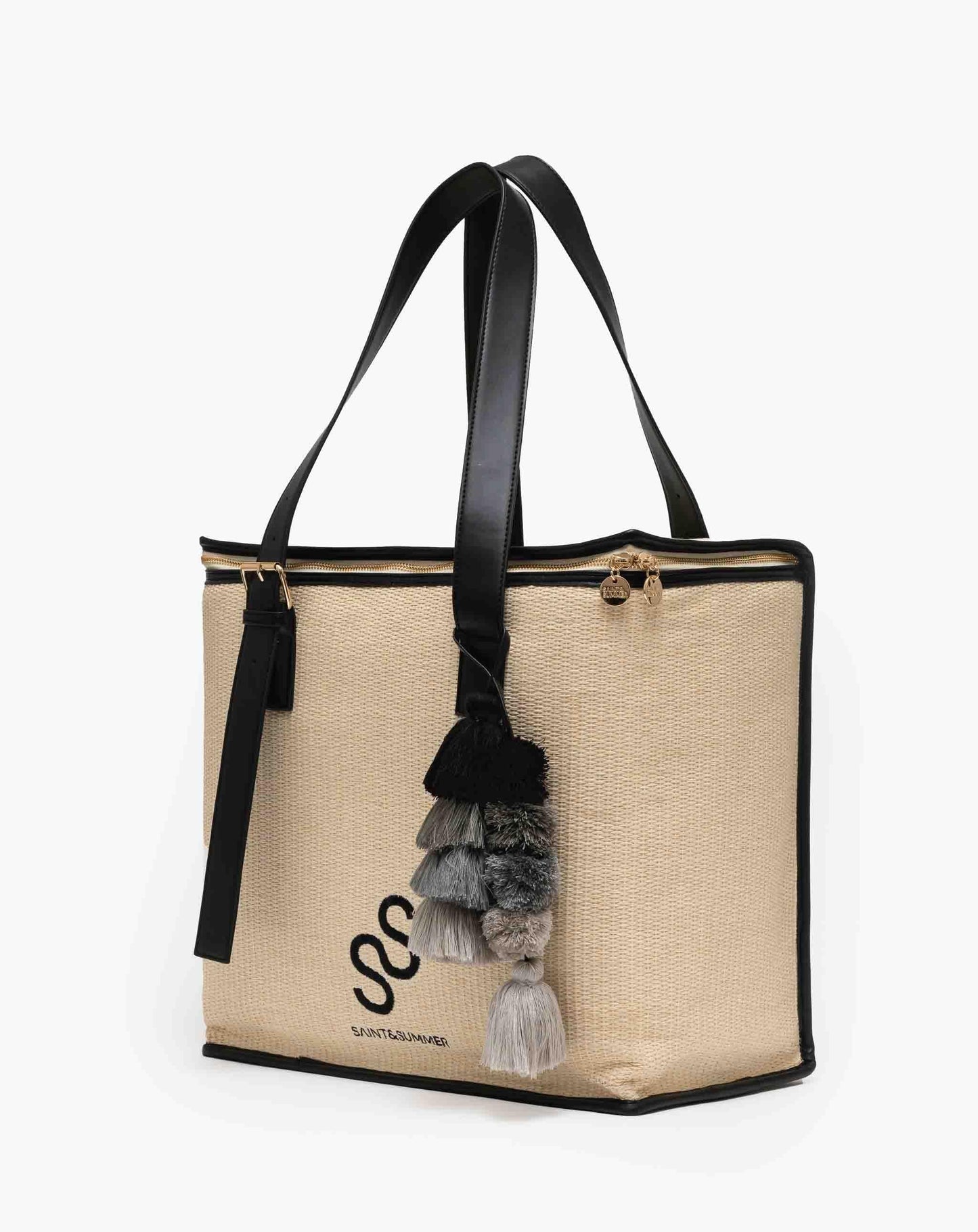 Raffia Family Cooler - Black Bags