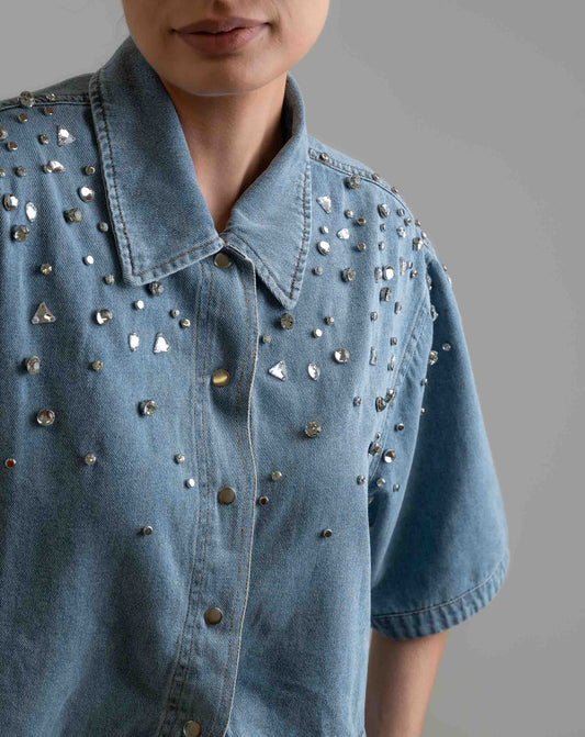 Rodeo Button Up Shirt - Woven Tops