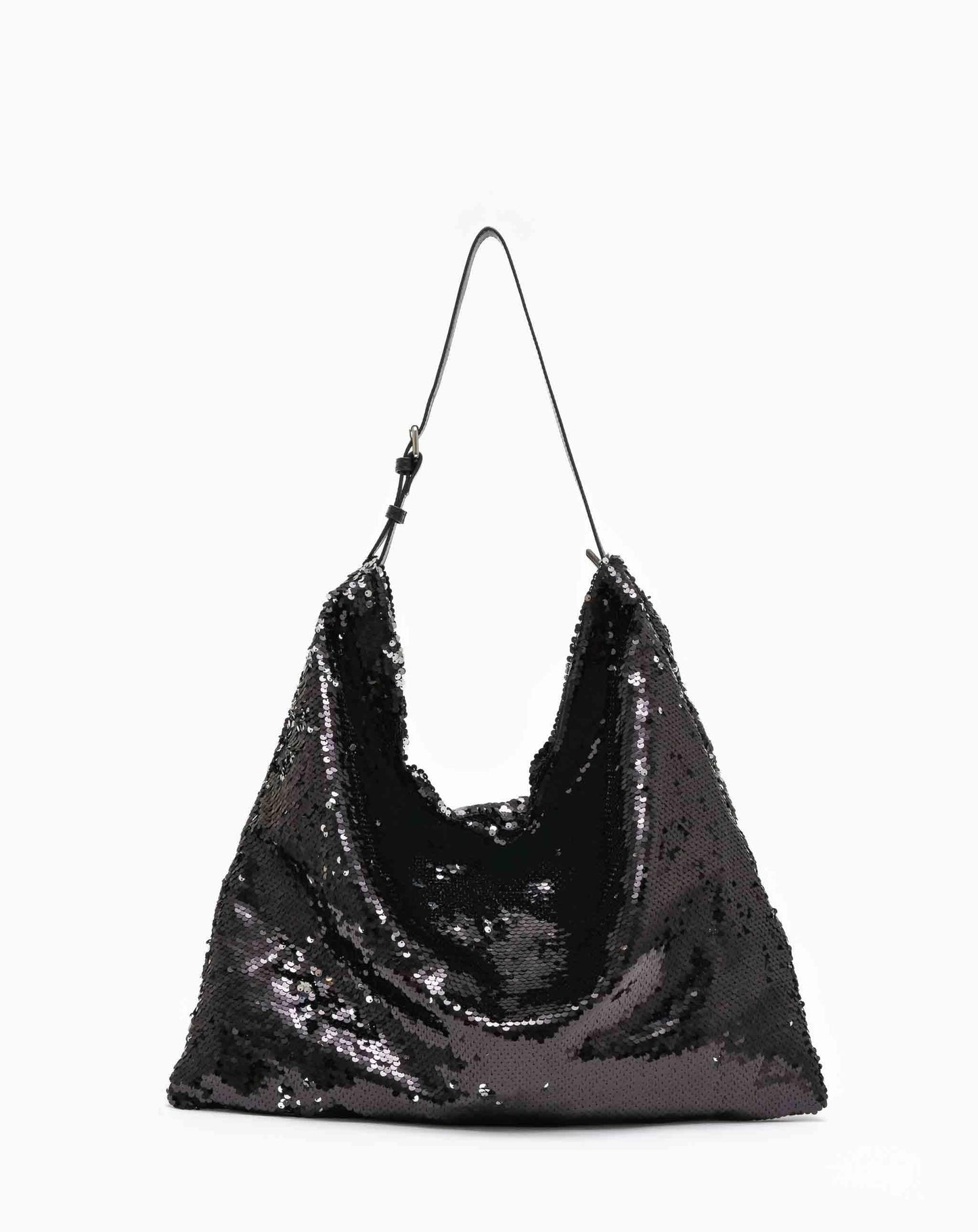 Sequins Hobo Bag - Black Bags