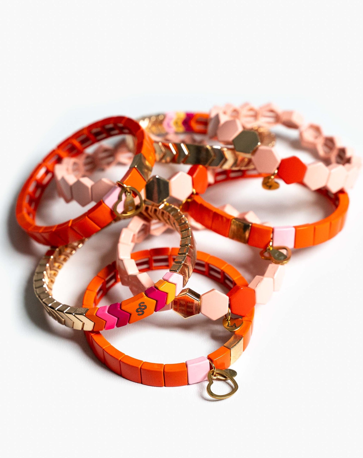 Solid Trinket Bracelet - Orange - Orange / One Size