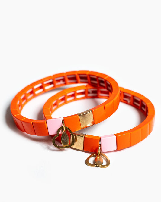 Solid Trinket Bracelet - Orange - Orange / One Size