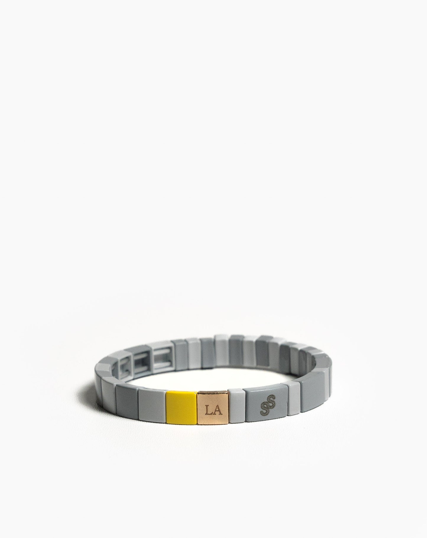 Squares Bracelet - Grey - Grey / One Size - Novelty