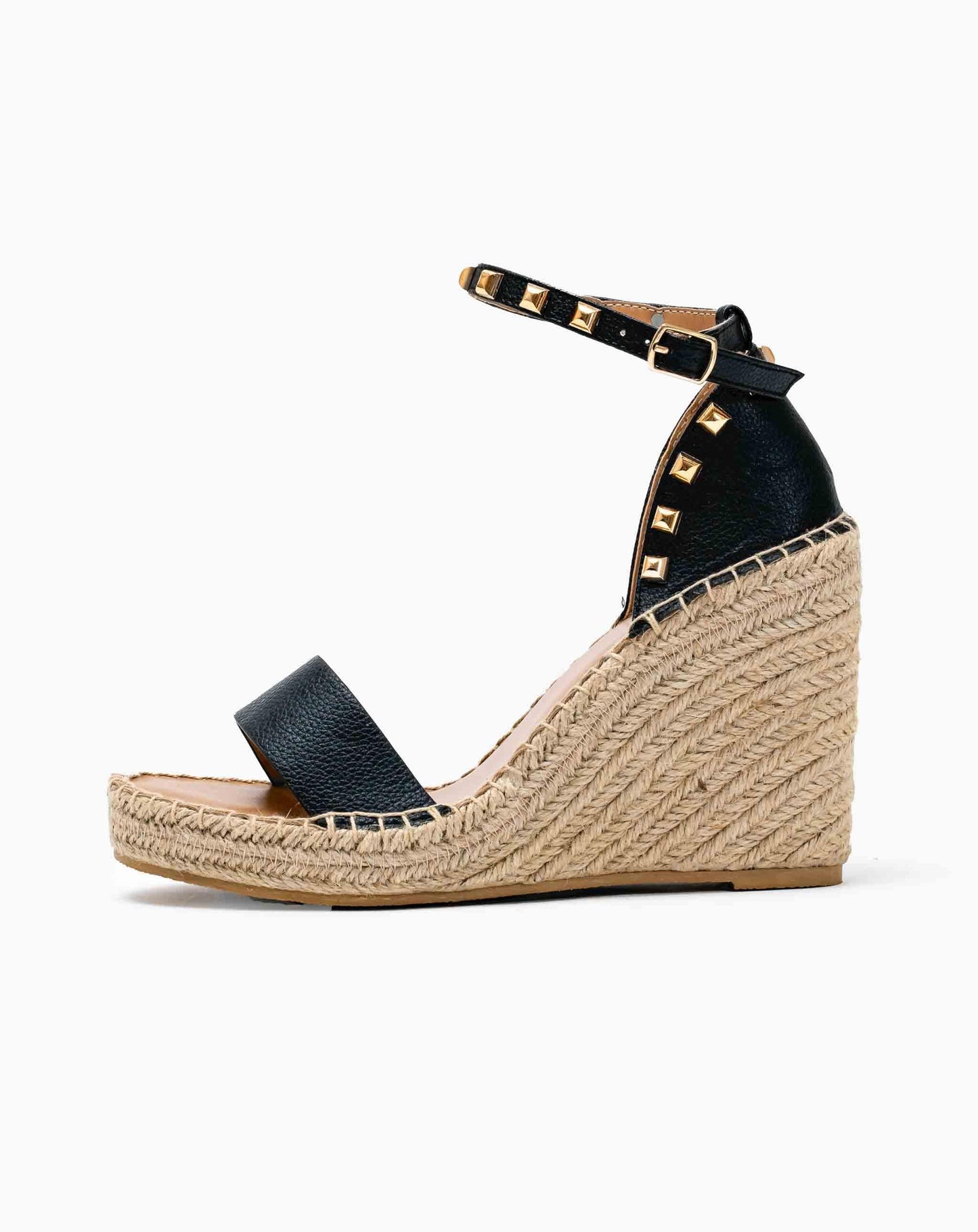 Sugar Espadrille Wedge - Black / 3 Heels