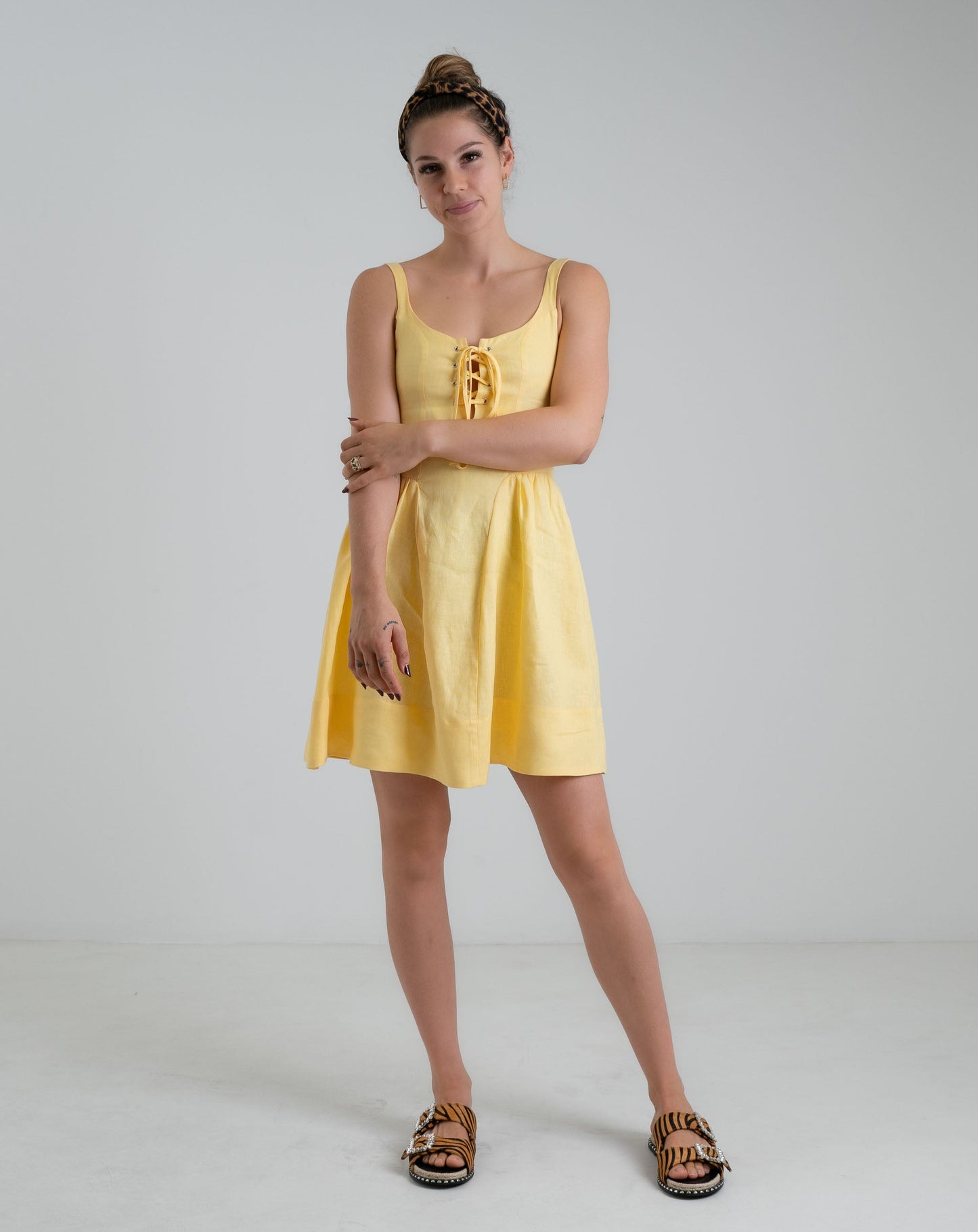 Toot short Linen Dress - Dresses