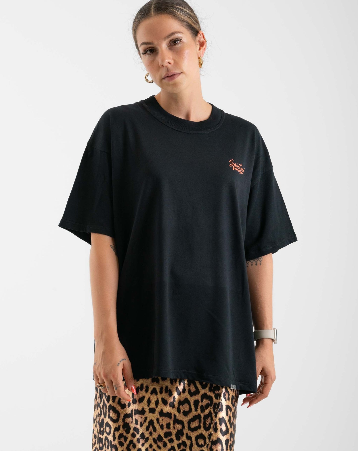 Unisex Butterfly T-Shirt Black - Knit Tops