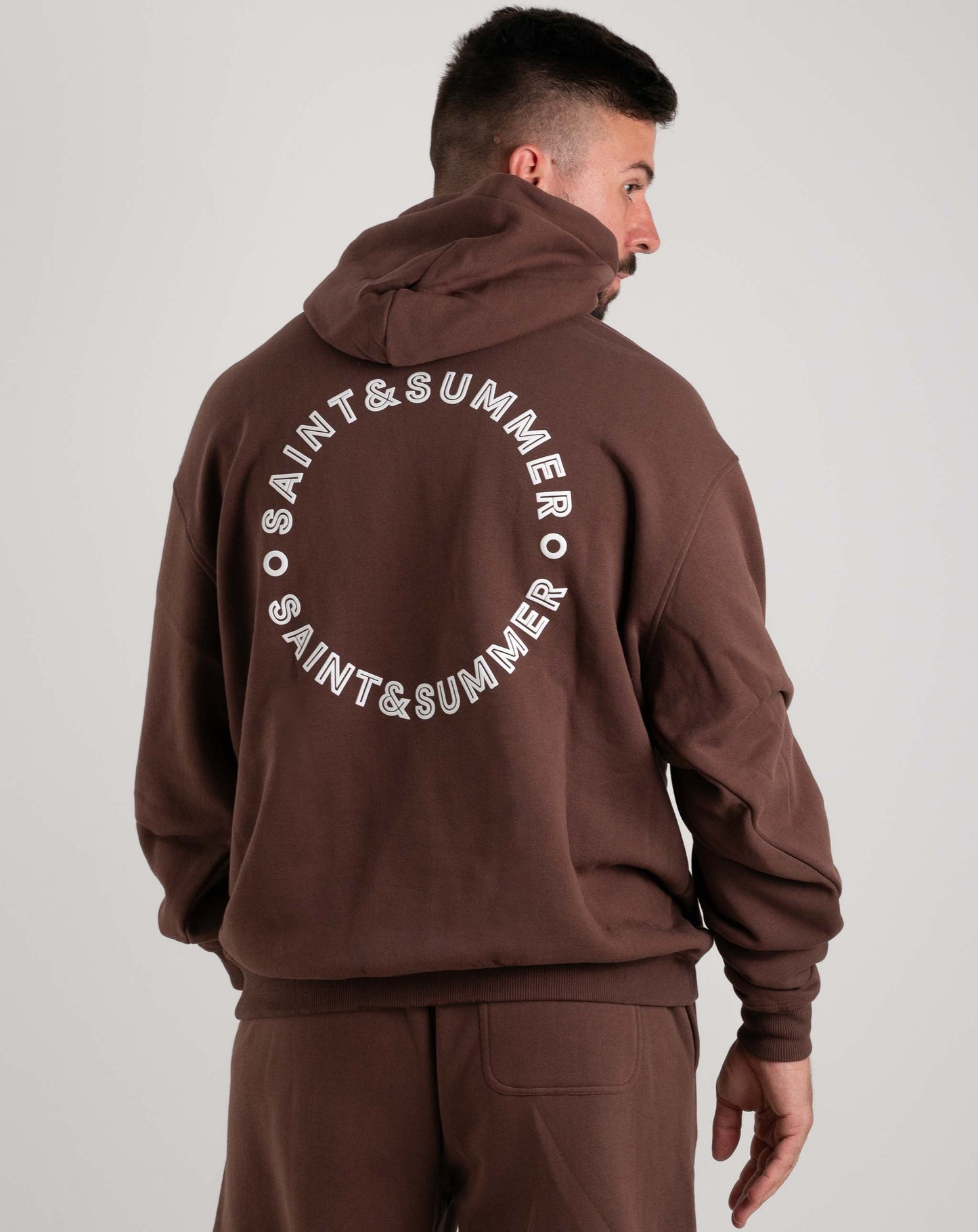 Unisex Napoli Hoody - Choc - Knitwear