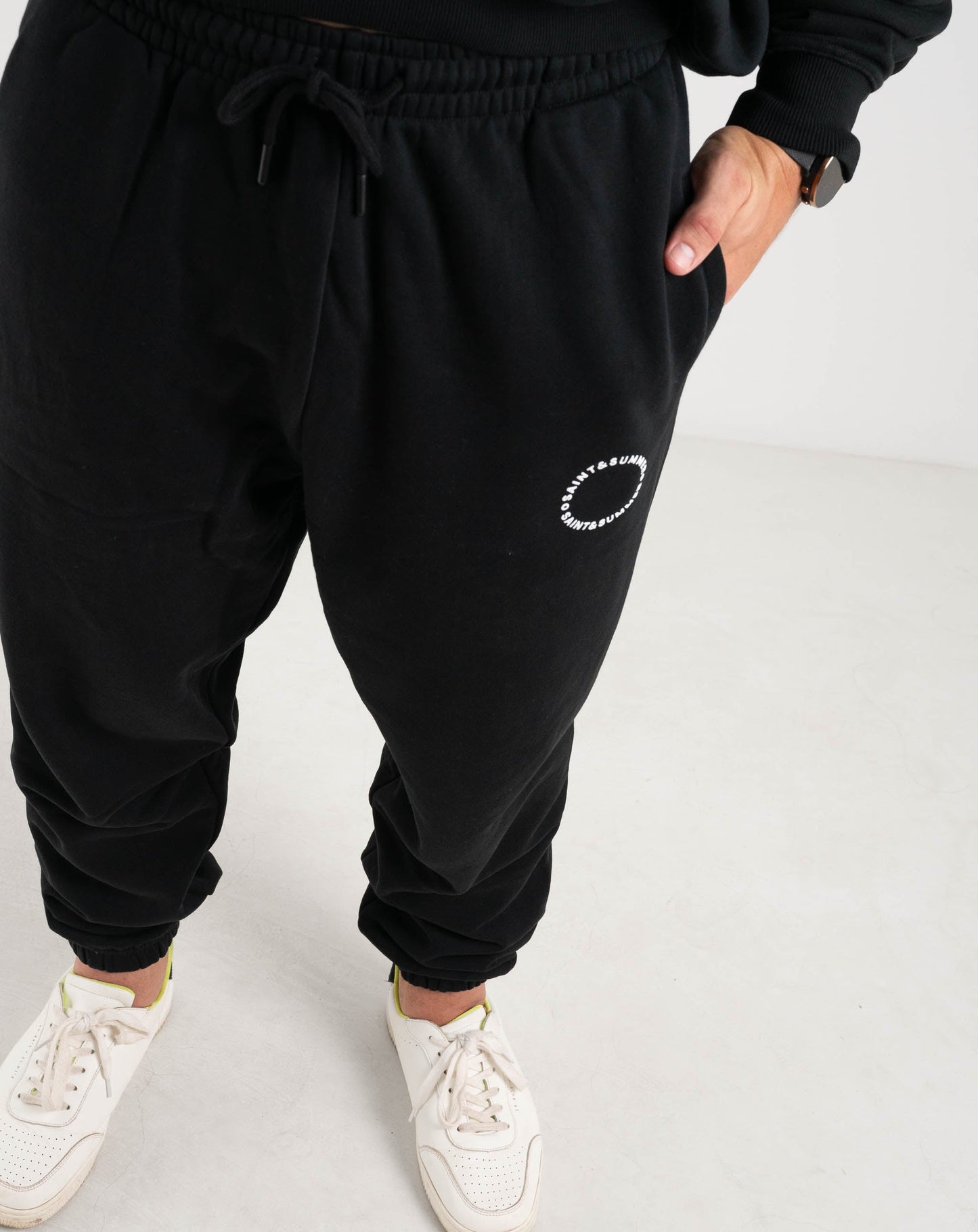 Unisex Prato Sweatpants -Black - Knitwear