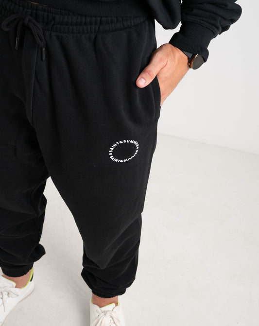 Unisex Prato Sweatpants -Black - Knitwear