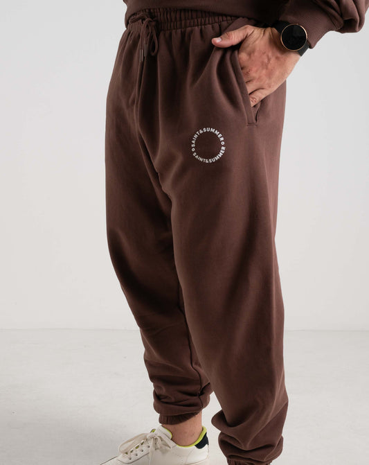 Unisex Prato Sweatpants - Choc - Knitwear